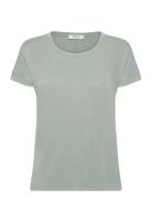 Mschfenya Modal Tee Tops T-shirts & Tops Short-sleeved Green MSCH Copenhagen