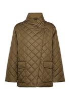 Quilted Jacket Quiltet Jakke Khaki Green GANT