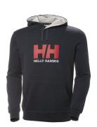 Hh Logo Hoodie Sport Sweatshirts & Hoodies Hoodies Navy Helly Hansen