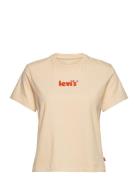 Graphic Classic Tee Chenille P Tops T-shirts & Tops Short-sleeved Beige LEVI´S Women