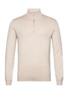 Onswyler Life Reg 14 Half Zip Knit Noos Tops Knitwear Half Zip Jumpers Cream ONLY & SONS