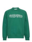 Hester Shatter Logo Sweatshirt Designers Sweatshirts & Hoodies Sweatshirts Green Wood Wood