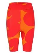 Marimekko Rib Short Tights Knee Length Sport Running-training Tights Multi/patterned Adidas Sportswear