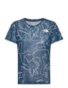 W Sunriser S/S Sport T-shirts & Tops Short-sleeved Multi/patterned The North Face