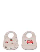 Tilda Printed Bib 2-Pack Baby & Maternity Baby Feeding Bibs Sleeveless Bibs Beige Liewood