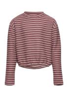 Kogcami L/S O-Neck Top Cp Jrs Tops T-shirts Long-sleeved T-Skjorte Brown Kids Only