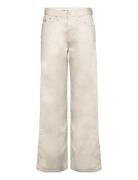 Tjw Betsy Mid Rise Loose Bottoms Trousers Straight Leg Beige Tommy Jeans