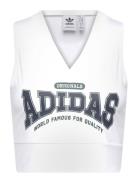 Adidas Originals Class Of 72 Crop Vest Sport T-shirts & Tops Sleeveless White Adidas Originals