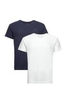 V-Neck T-Shirt 2-Pack Tops T-Kortærmet Skjorte Navy GANT