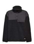 Teen Halfzip Fleece Y Sport Sweatshirts & Hoodies Sweatshirts Black Jack Wolfskin
