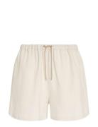 Pull On Casual Linen Short Bottoms Shorts Casual Shorts Beige Tommy Hilfiger