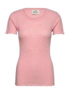 Pointella Trixy Tee Tops T-shirts & Tops Short-sleeved Pink Mads Nørgaard