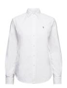 Classic Fit Oxford Shirt Tops Shirts Long-sleeved White Polo Ralph Lauren