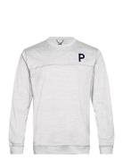 Cloudspun Patch Crewneck Tops Sweatshirts & Hoodies Sweatshirts Grey PUMA Golf
