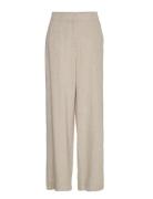 Mschjovene Ginia Hw Pants Bottoms Trousers Straight Leg Beige MSCH Copenhagen