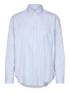 Rel Luxury Oxford Striped Bd Shirt Tops Shirts Long-sleeved Blue GANT