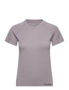 Hmlmt Flow Seamless T-Shirt Sport T-shirts & Tops Short-sleeved Grey Hummel