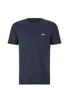 Tee Curved Sport T-Kortærmet Skjorte Blue BOSS