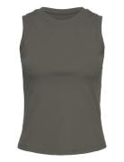 Studio Rib Tank Sport T-shirts & Tops Sleeveless Khaki Green Björn Borg