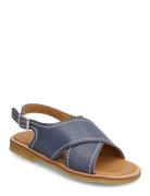 Sandals - Flat - Open Toe - Op Shoes Summer Shoes Sandals Blue ANGULUS