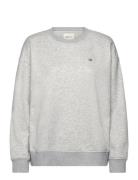 Rel Shield C-Neck Sweat Tops Sweatshirts & Hoodies Sweatshirts Grey GANT