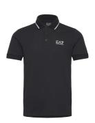 Polo Tops Polos Short-sleeved Navy EA7