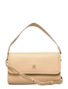 Th Monotype Shoulder Bag Bags Small Shoulder Bags-crossbody Bags Beige Tommy Hilfiger