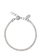 Mini Zara Bracelet Rhodium Accessories Jewellery Bracelets Chain Bracelets Silver Caroline Svedbom