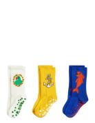 Dolphin 3-Pack Anti-Slip Socks Sokker Strømper Multi/patterned Mini Rodini