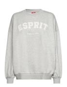 Women Sweatshirts Long Sleeve Tops Sweatshirts & Hoodies Sweatshirts Grey Esprit Casual