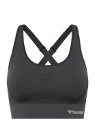 Hmlclea Seamless Sports Top Sport Bras & Tops Sports Bras - All Grey Hummel