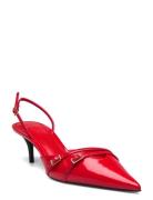 Slingback Heeled Shoes With Buckle Shoes Heels Pumps Sling Backs Red Mango