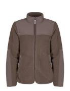 Phoebe Pile Jacket Sport Sweatshirts & Hoodies Fleeces & Midlayers Brown Röhnisch