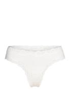 Silk Brasilian W/ Lace Lingerie Panties Brazilian Panties White Rosemunde