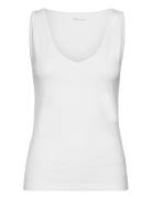 Ankum Simple Tank Tops T-shirts & Tops Sleeveless White Tamaris Apparel