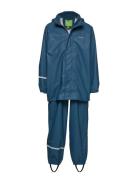 Basic Rainwear Set -Solid Pu Outerwear Rainwear Rainwear Sets Blue CeLaVi