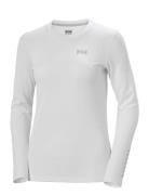 W Hh Lifa Active Solen Ls Sport T-shirts & Tops Long-sleeved White Helly Hansen