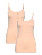 Visurface Strap Top New 2-Pack - Noos Tops T-shirts & Tops Sleeveless Pink Vila