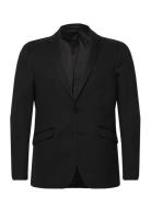 Milano Jersey Blazer Suits & Blazers Blazers Single Breasted Blazers Black Clean Cut Copenhagen