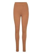 Elba Leggings Gots Bottoms Leggings Brown Basic Apparel