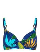 Pichola Uw Gathered Full Cup Bikini Top Swimwear Bikinis Bikini Tops Wired Bikinitops Multi/patterned Fantasie