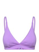 Swim Bra Selena Triangle Swimwear Bikinis Bikini Tops Triangle Bikinitops Purple Lindex