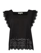 Elly Tops T-shirts & Tops Short-sleeved Black Six Ames