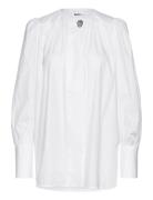 Logan - Cotton Chintz Rd Tops Blouses Long-sleeved White Day Birger Et Mikkelsen