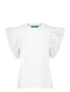 T-Shirt Tops T-shirts & Tops Short-sleeved White United Colors Of Benetton