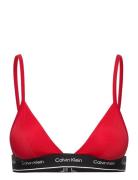 Triangle-Rp Swimwear Bikinis Bikini Tops Triangle Bikinitops Red Calvin Klein