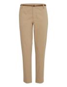 Bydays Cigaret Pants 2 - Bottoms Trousers Slim Fit Trousers Cream B.young