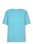 Cc Heart Regular T-Shirt Tops T-shirts & Tops Short-sleeved Blue Coster Copenhagen