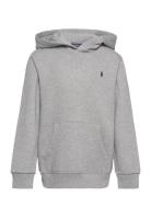 Fleece Hoodie Tops Sweatshirts & Hoodies Hoodies Grey Ralph Lauren Kids