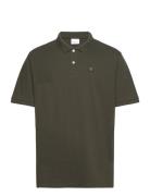 Toke Basic Badge Polo - Gots/Vegan Tops Polos Short-sleeved Green Knowledge Cotton Apparel